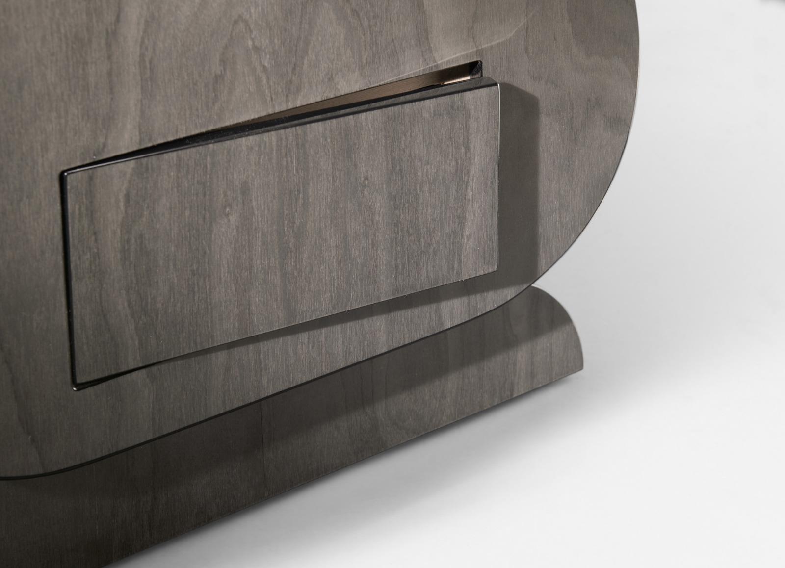Morici Collection Italy Handmade Puro Dolabı Cabinet - Opera Collection- Grey Veined