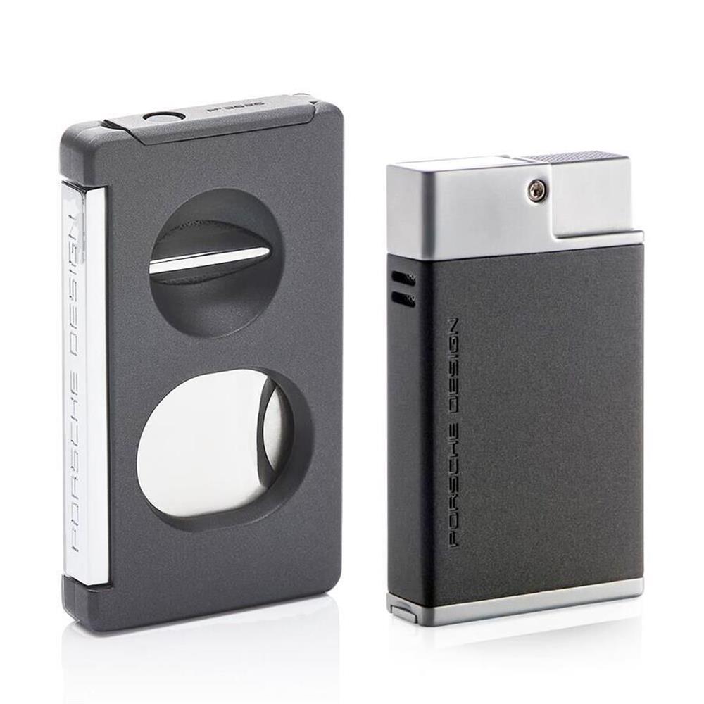 Porsche Design Puro Çakmak ve Kesici Seti Gray P3631/26