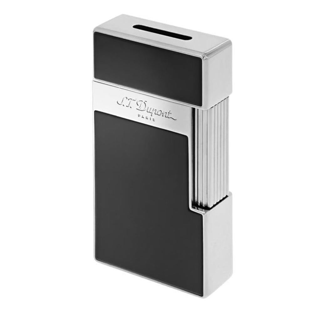 S.T. Dupont BQ Big D Chrome Shiny Black Lacquer Çakmak 25001