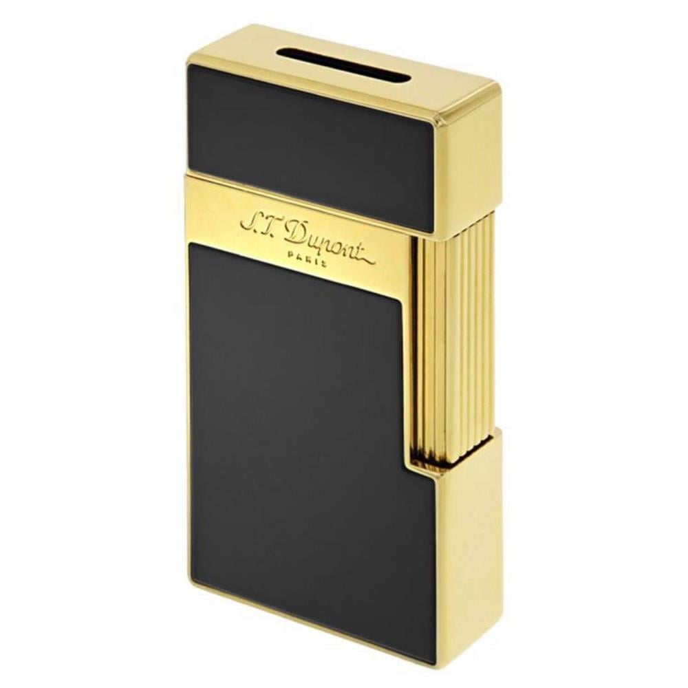 S.T. Dupont BQ Big D Golden Shiny Black Lacquer Çakmak 25002
