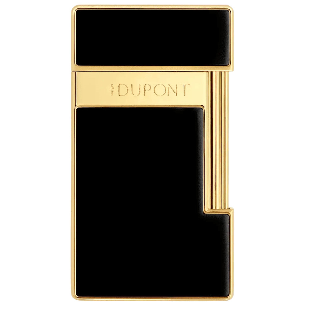 S.T. Dupont Lacquered Slimmy Black Çakmak 28222