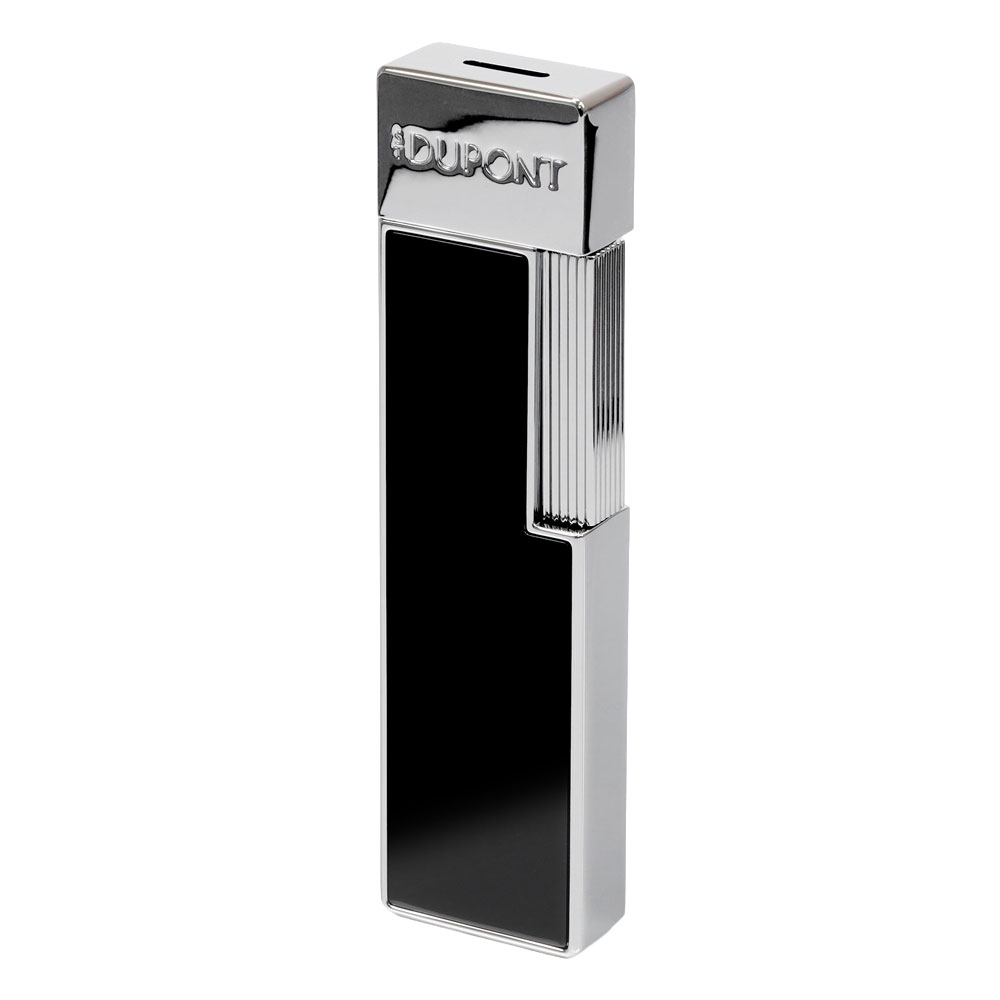 S.T. Dupont Twiggy Silver & Siyah Lacquer Çakmak 30111