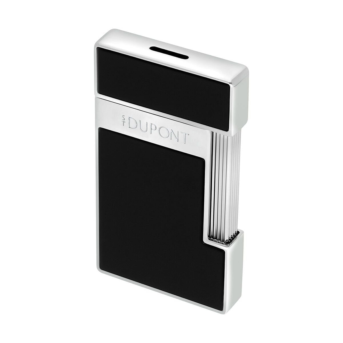 S.T. Dupont Lacquered Slimmy Black Çakmak 28221