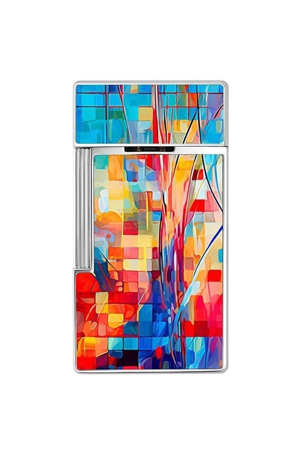 S.T. Dupont Biggy Lacquered Graff'ty Çok Renkli Puro Çakmağı 25024