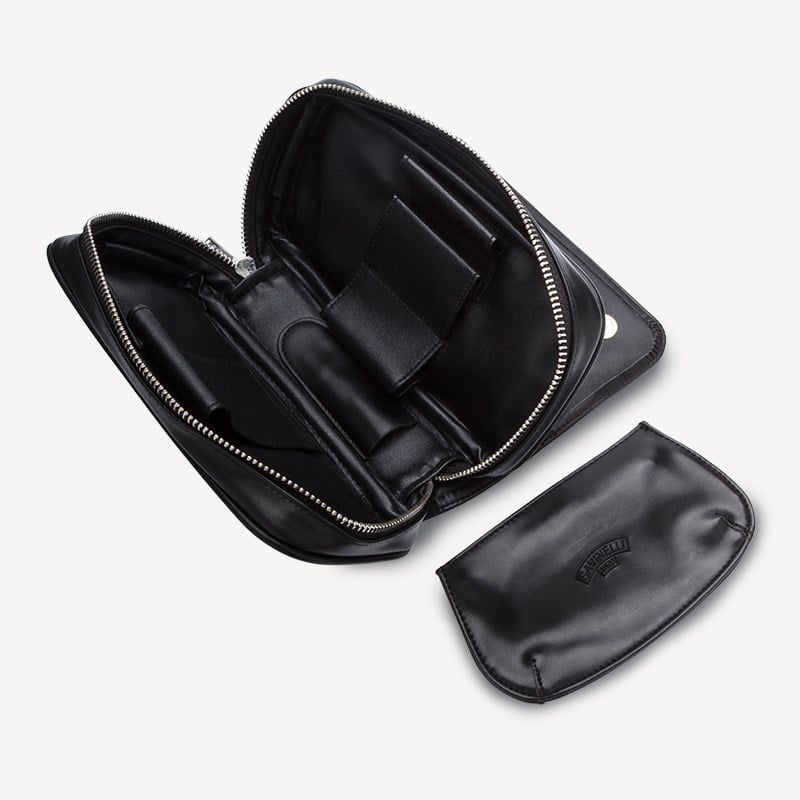 Savinelli Deri Siyah Pipo Çantası A-3