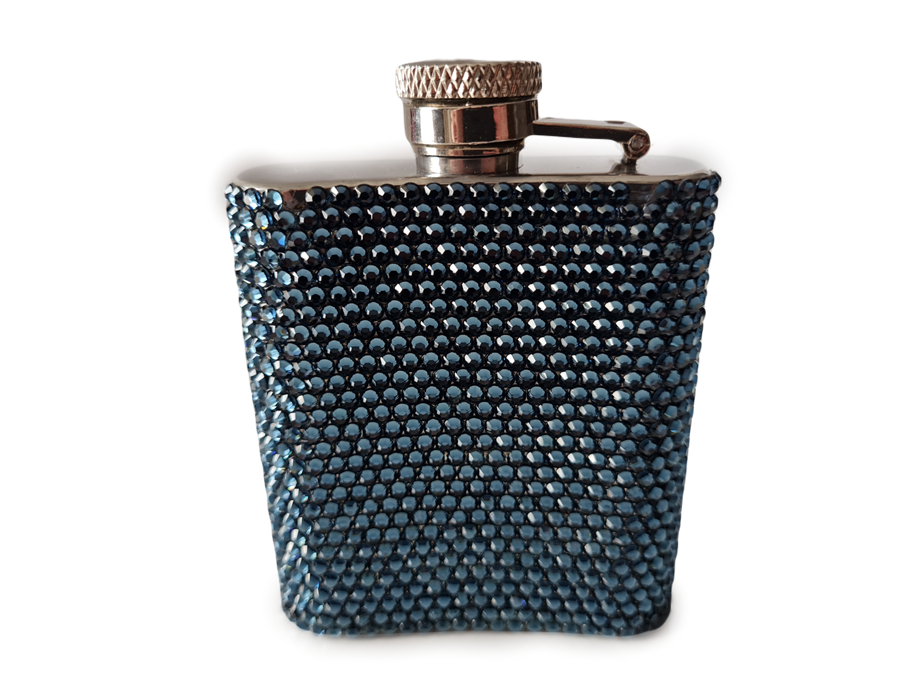 Swarovski Taşlı Kaplı Matara Dark Blue(Outlet)