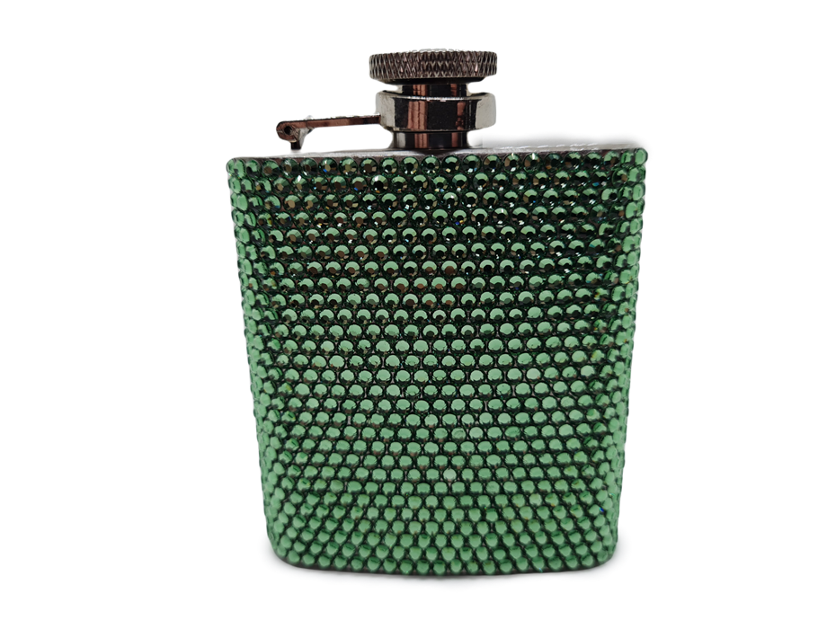 Swarovski Taşlı Kaplı Matara Green