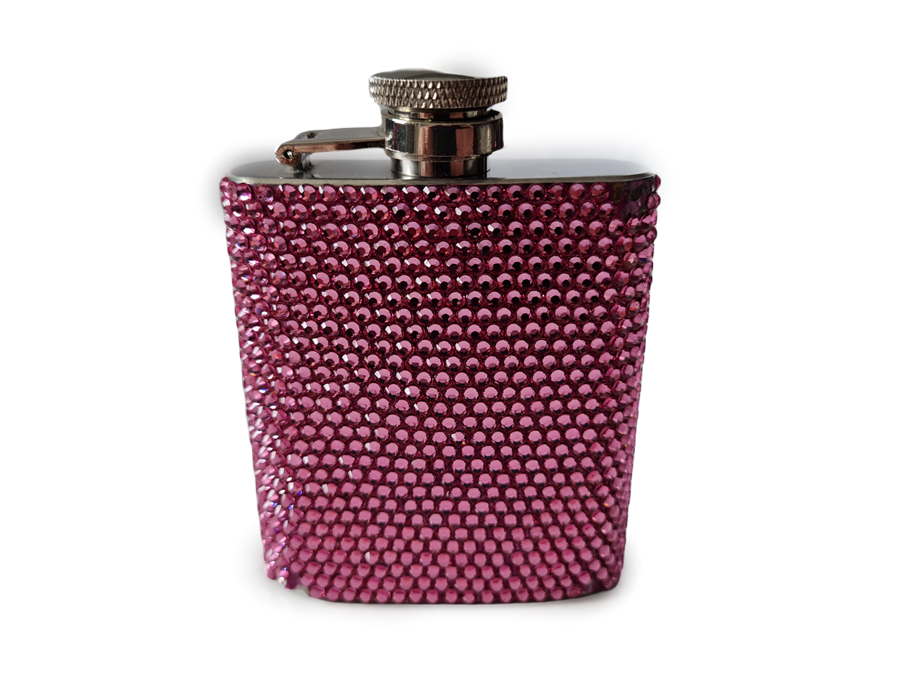 Swarovski Taşlı Kaplı Matara Pembe(Outlet)