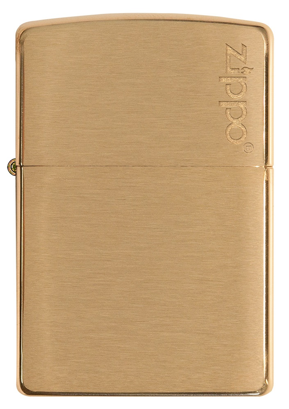 Zippo Brushed Brass Logo Çakmak