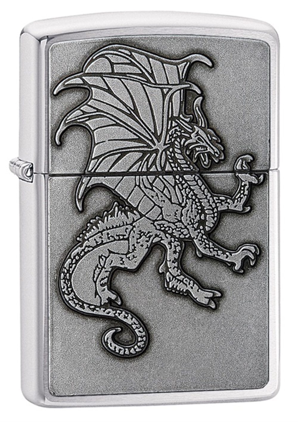 Zippo Brushed Chrome Dragon Çakmak
