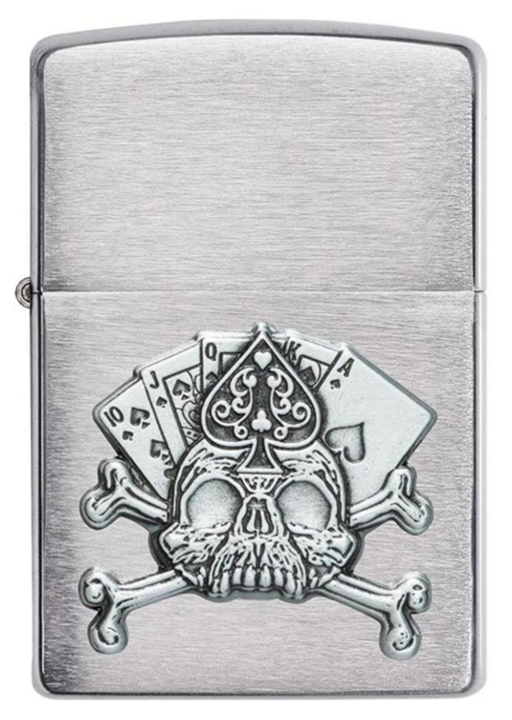 Zippo Card Skull Emblem Çakmak
