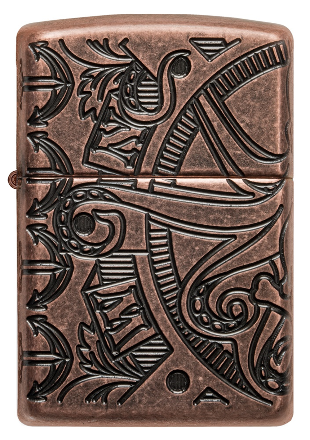 Zippo Nautical Scene Design Antique Copper Çakmak