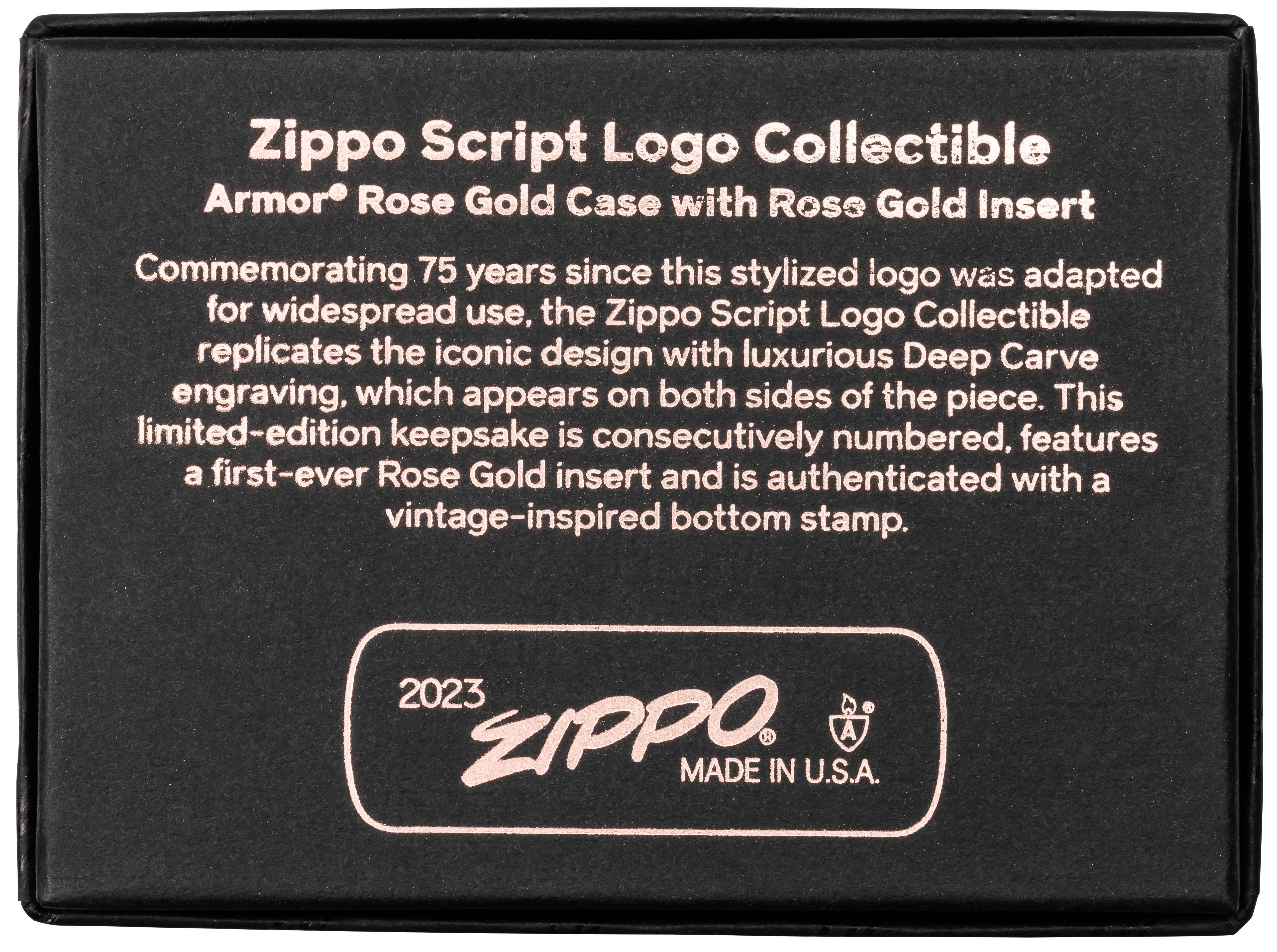 Zippo Script Logo Limited Edition Çakmak