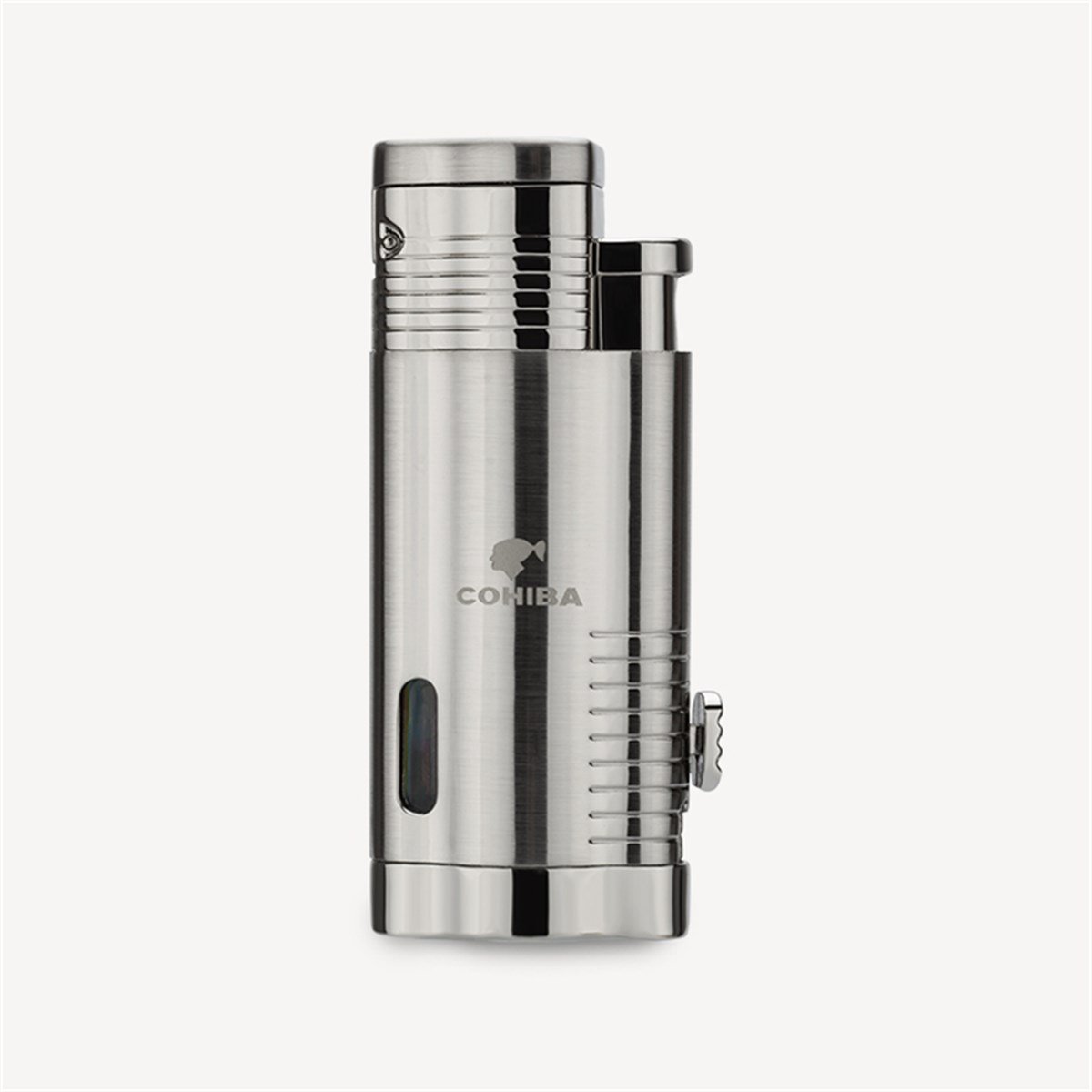 Cohiba 3 Torch Çakmak Ve Kesici Puro Seti Silver
