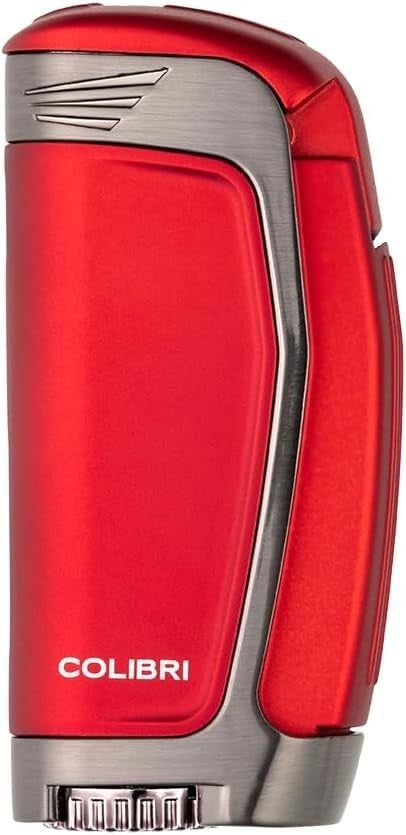 Colibri Enterprise E3 Kırmızı/Gunmetal Gold Üç Torch Puro Çakmağı