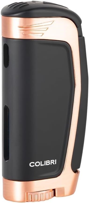 Colibri Enterprise E3 Siyah/Rose Gold Üç Torch Puro Çakmağı