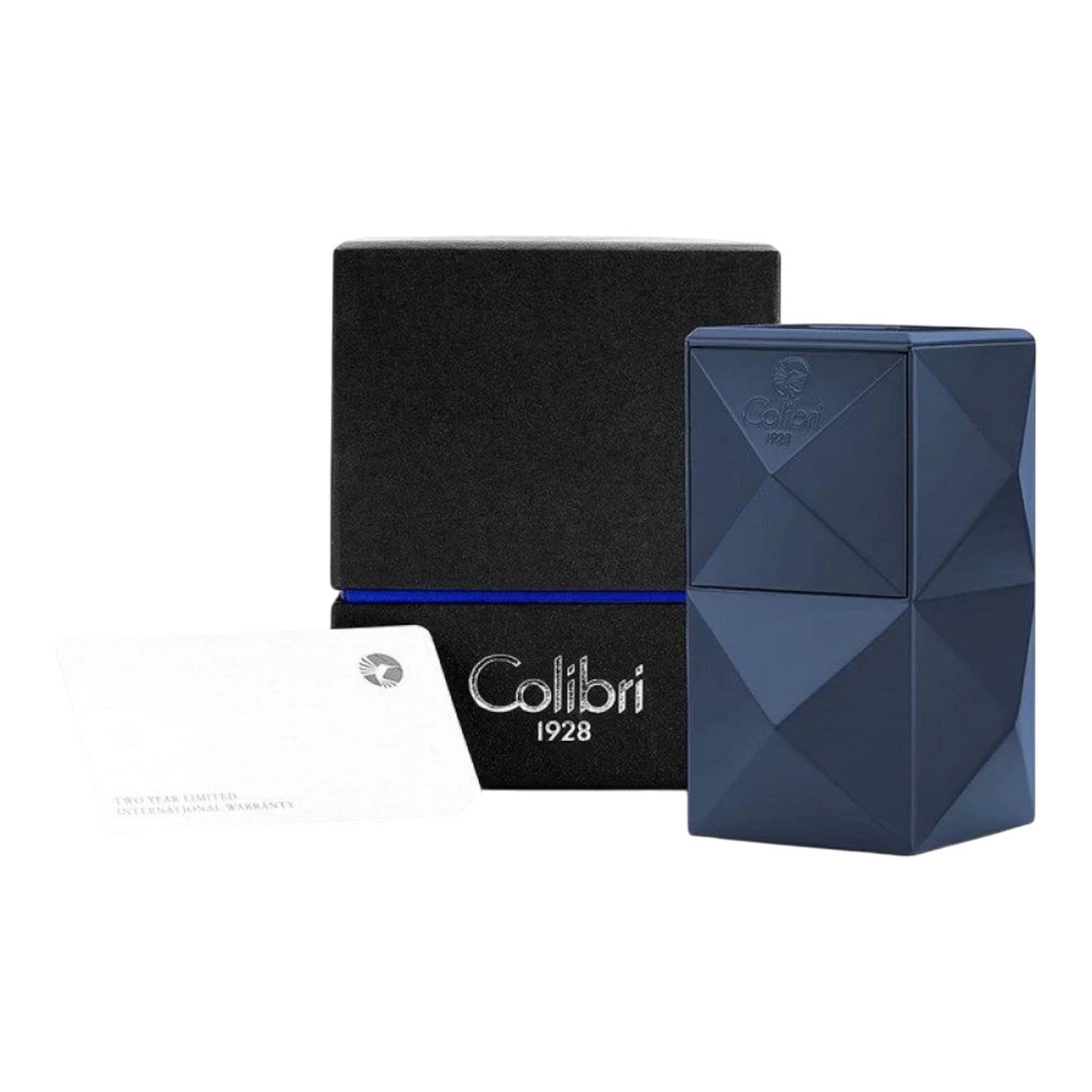Colibri Quasar Büyük Boy Navy Blue Üçlü Torch Alevli Puro Çakmağı
