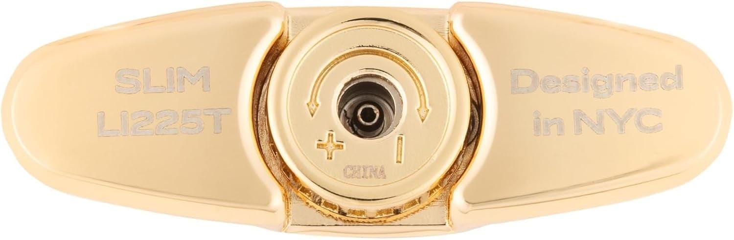 Colibri Slim Siyah/Gold Tek Alevli Puro Çakmağı