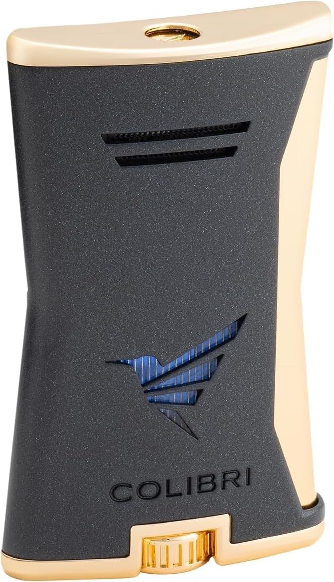 Colibri Slim Siyah/Gold Tek Alevli Puro Çakmağı