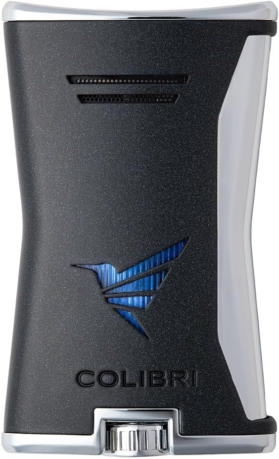 Colibri Slim Siyah/Krom Tek Alevli Puro Çakmağı