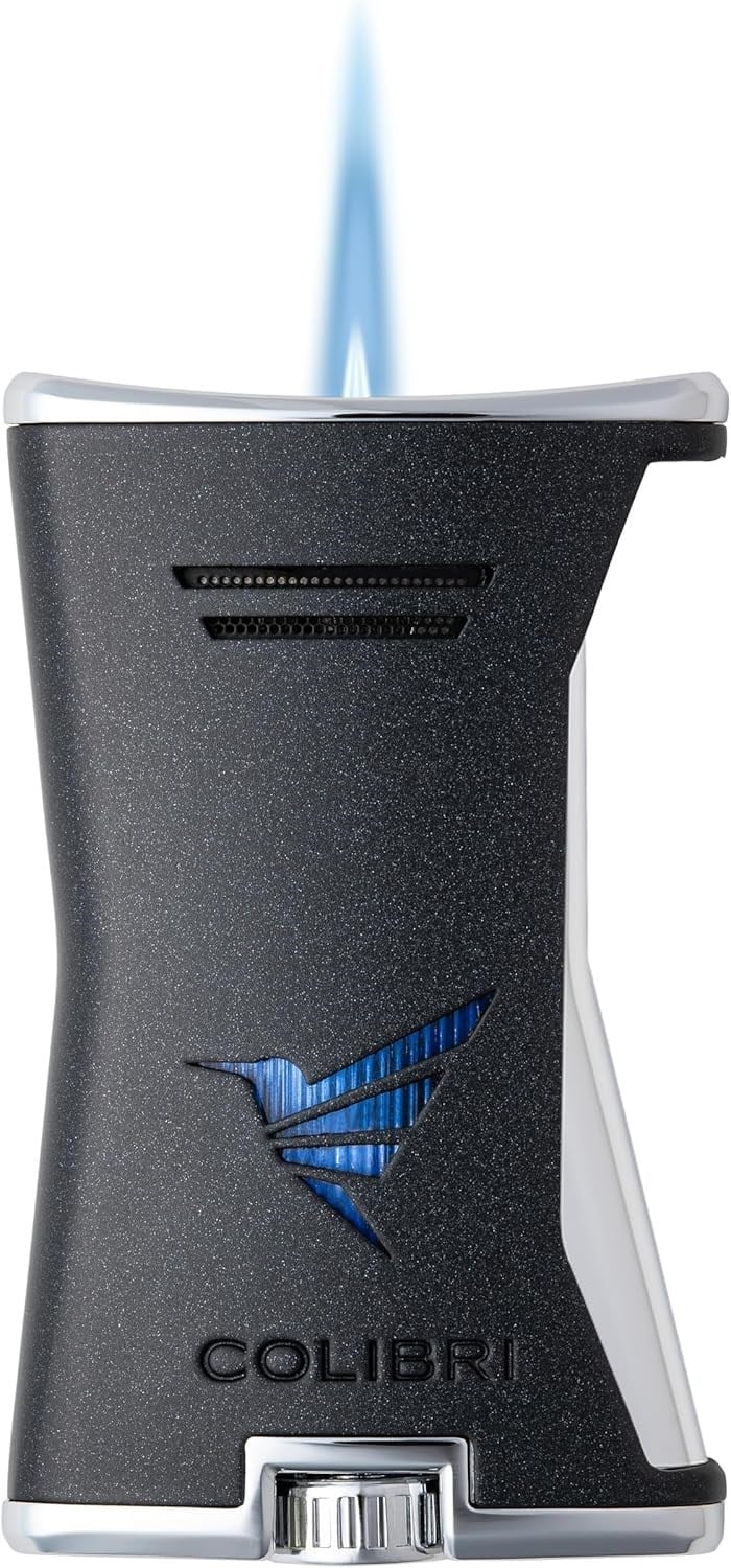 Colibri Slim Siyah/Krom Tek Alevli Puro Çakmağı