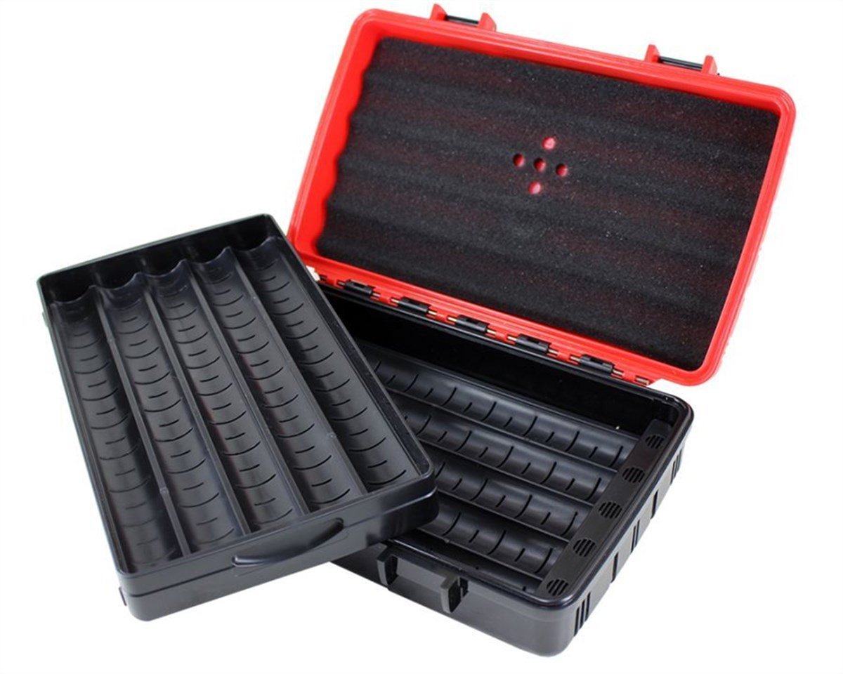Jifeng Seyahat Tipi Puro Kutusu Humidor Kırmızı (10Cigar)