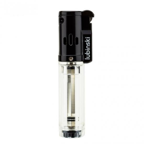 Lubinski Cigar Basic Slim Tek Torch Puro Çakmağı Beyaz