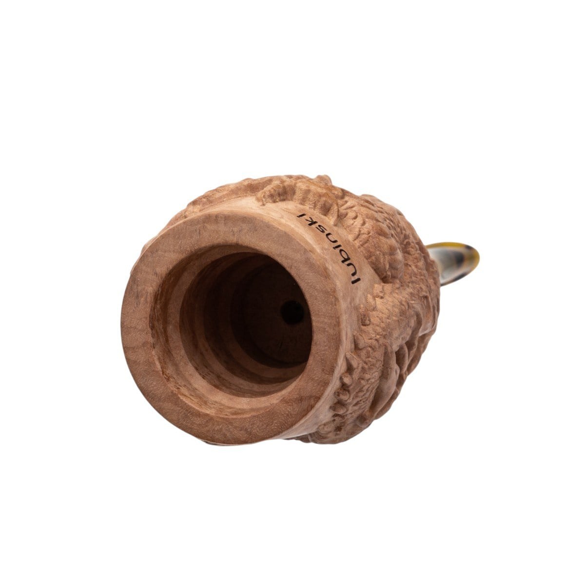 Lubinski Yeni 4 Boy Kullanım Briar Puro Ağızlığı 9mm Filtreli Carved Dragon Brown (38-57 Ring)