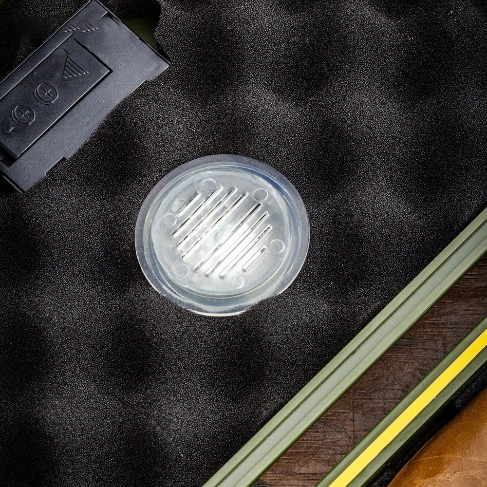 Lubinski Yeni Stil Nem Göstergeli Seyahat Puro Kutusu Humidor Kırılmaz Plastik Gri 12's