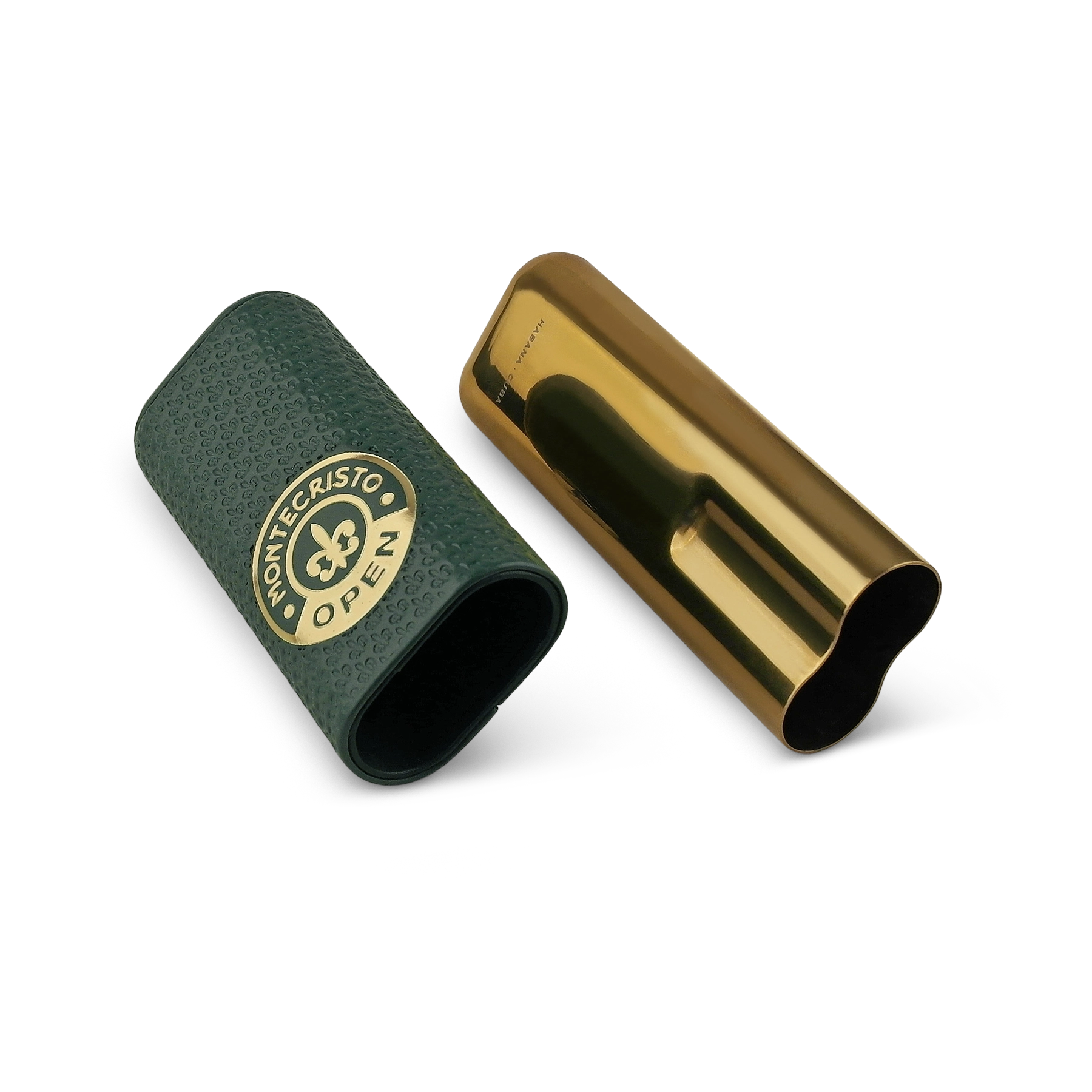 Montecristo Open Metal Base Gerçek Deri Puro Kılıfı İkili 64 Ring