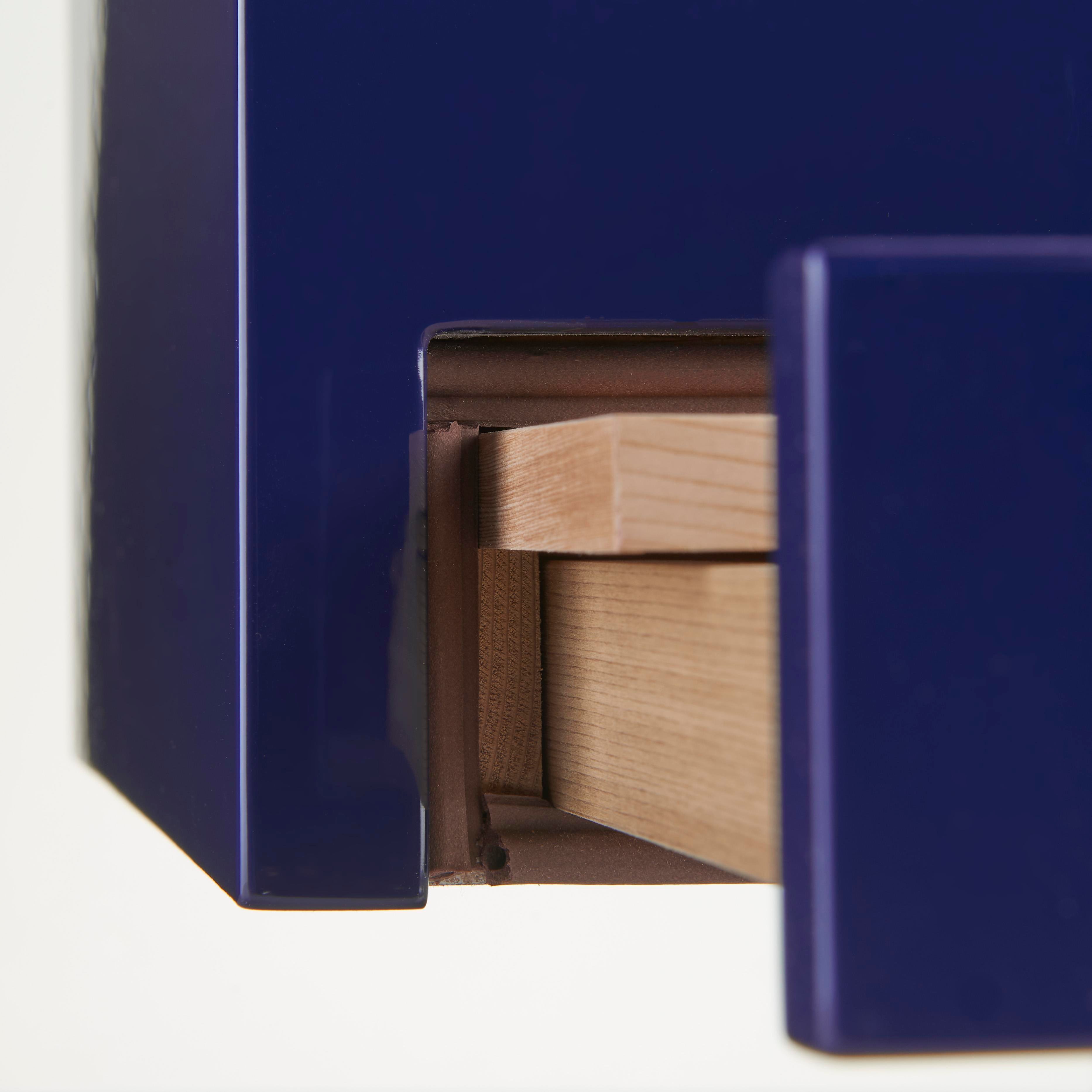 Morici Collection Italy Handmade Humidor Puro Kutusu - Roma Collection- Special Club Edition- Blue - 100's