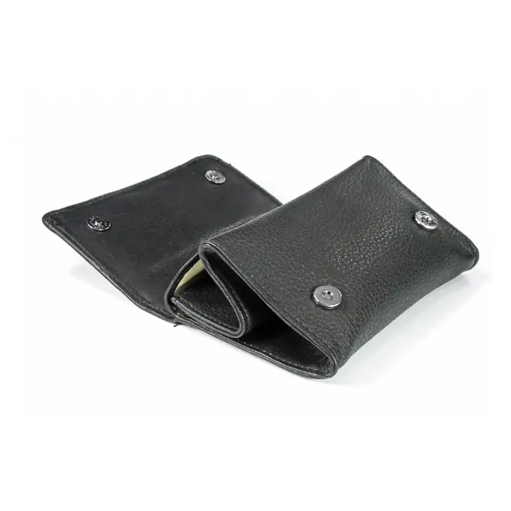 Rattray's Black Knight Tobacco Pouch 2 Siyah Deri Pipo Tütün Kesesi