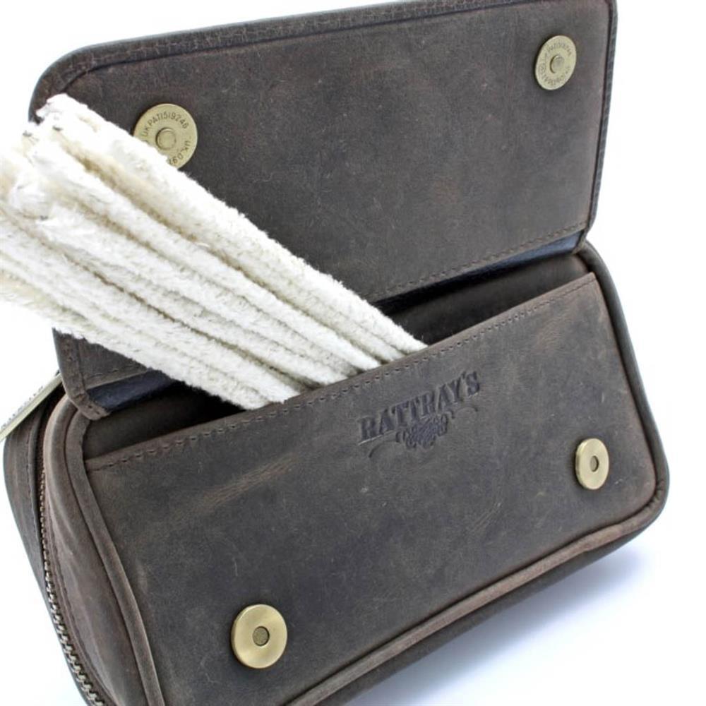 Rattray's Peat Pipe Bag 1 Kahve Deri Pipo Çantası