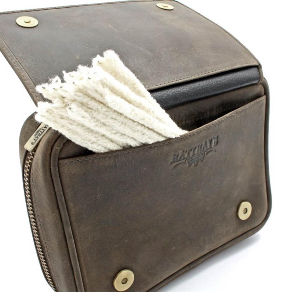 Rattray's Peat Pipe Bag 2 Kahve Deri Pipo Çantası