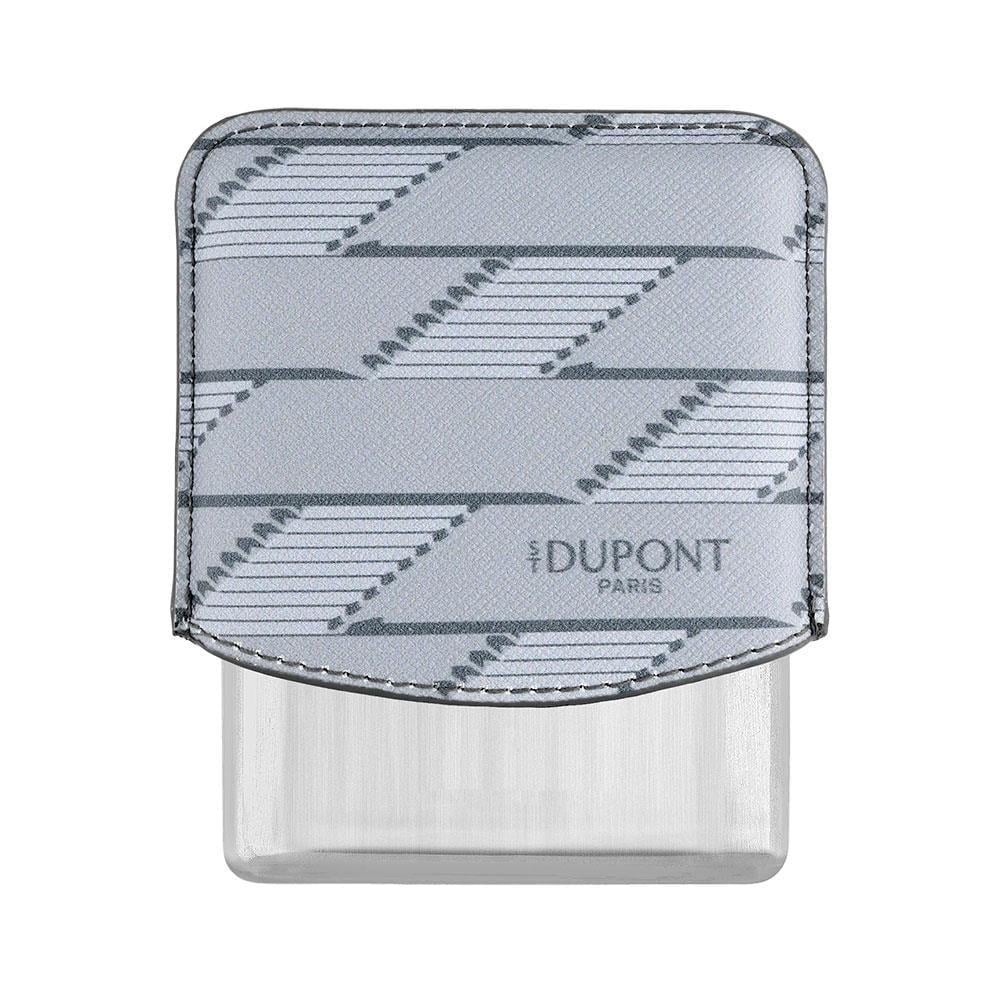 S.T. Dupont Coated Canvas Monogram Parlak Gri Deri Cigarillo Kılıfı 183180