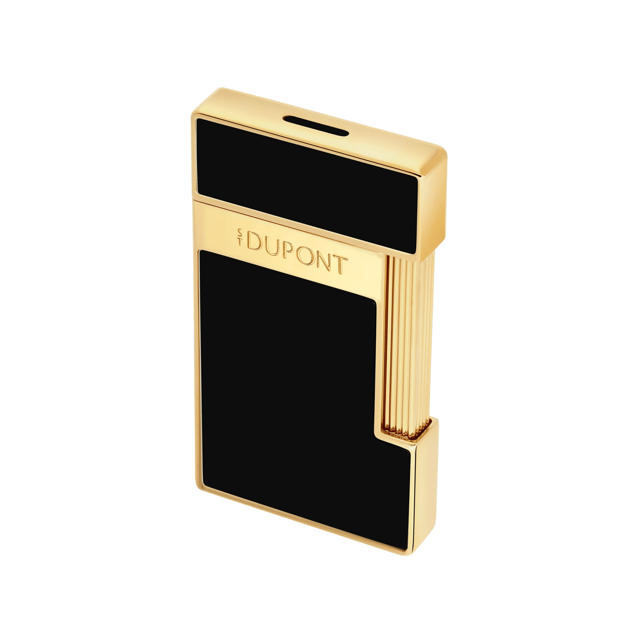 S.T. Dupont Lacquered Slimmy Black Çakmak 28222
