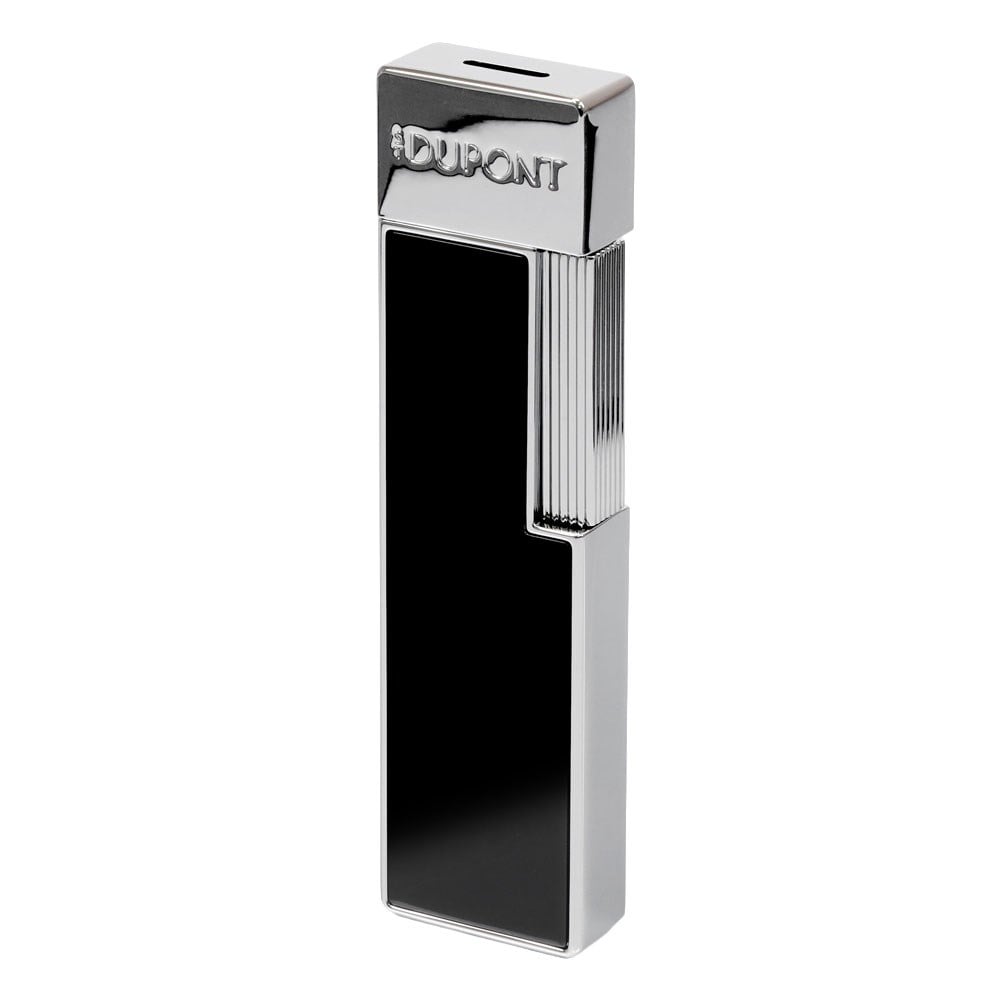 S.T. Dupont Twiggy Silver & Siyah Lacquer Çakmak 30111