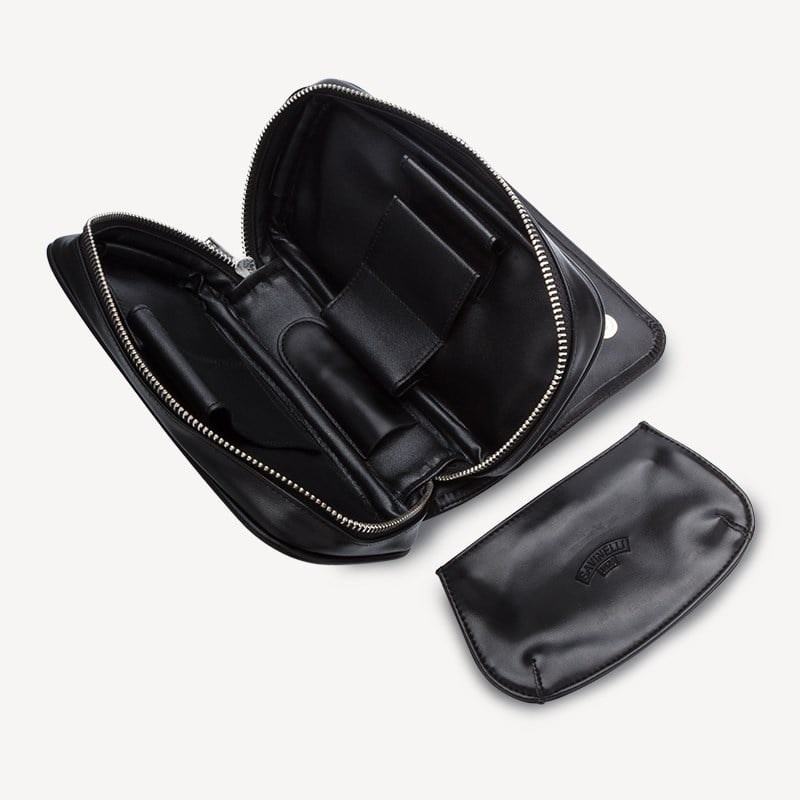 Savinelli Deri Siyah Pipo Çantası A-3