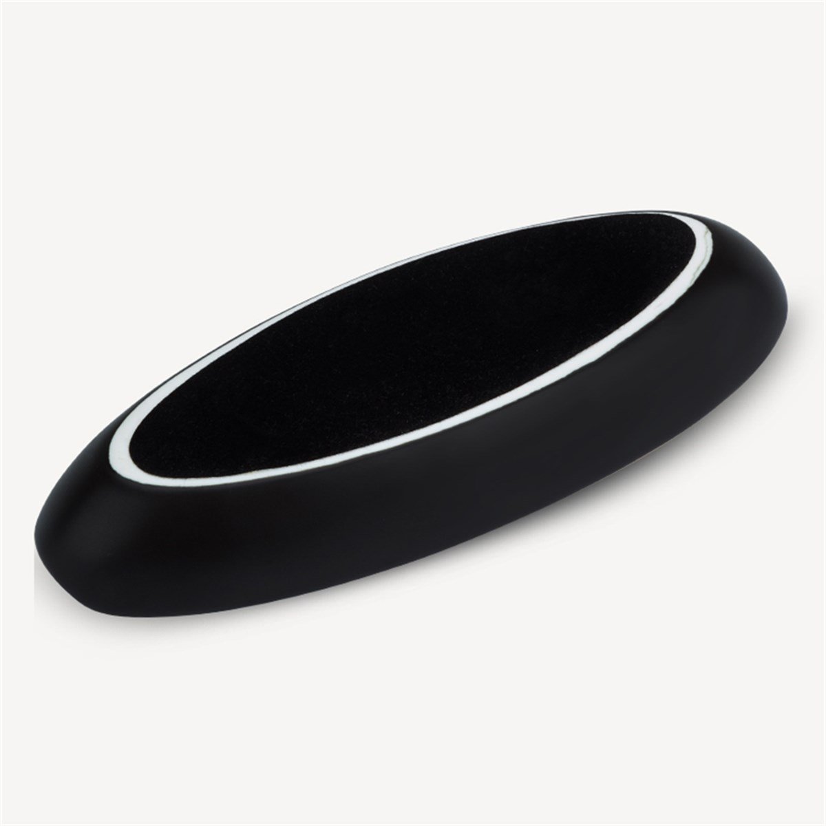 Trinidad Tekli Kayık Seramik Puro Küllüğü Siyah