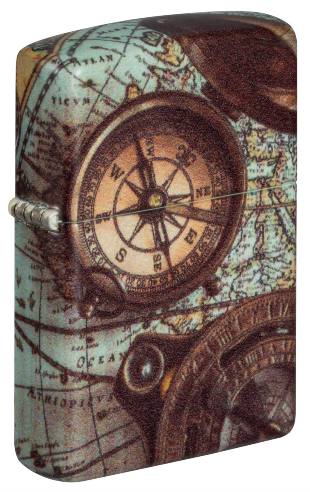 Zippo Compass Design Benzinli Çakmak