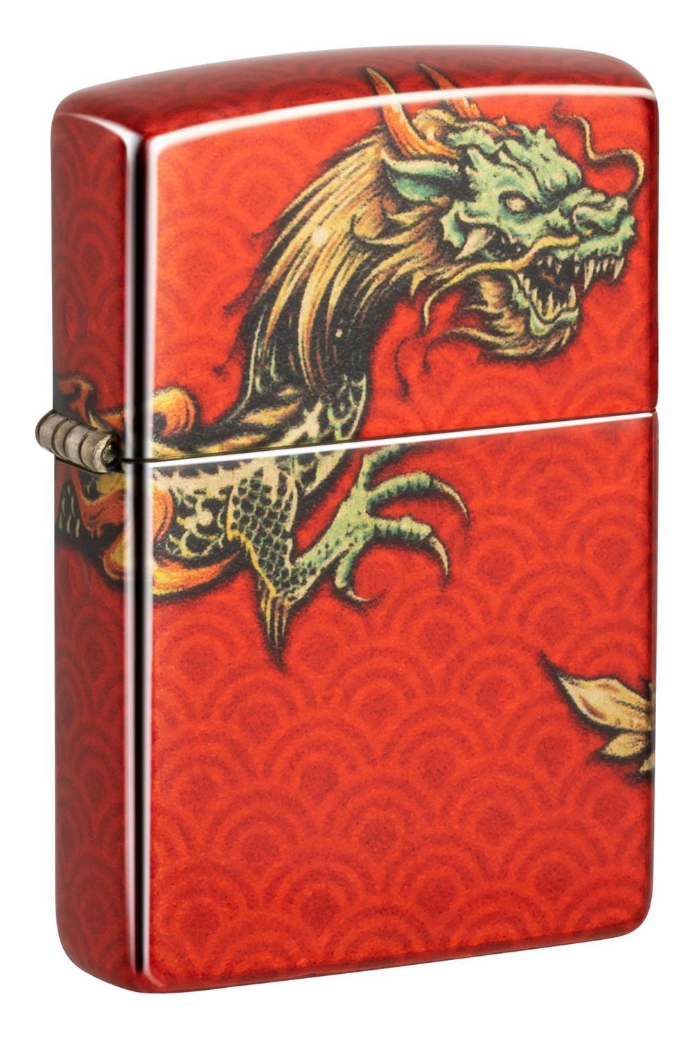 Zippo Red Dragon Design Benzinli Çakmak