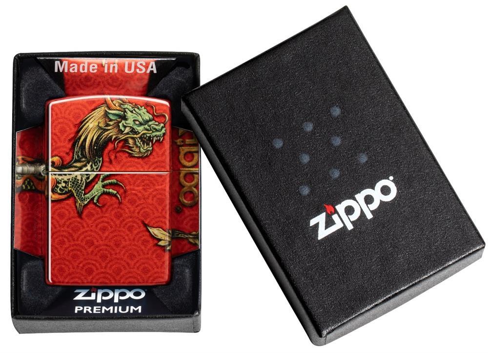 Zippo Red Dragon Design Benzinli Çakmak