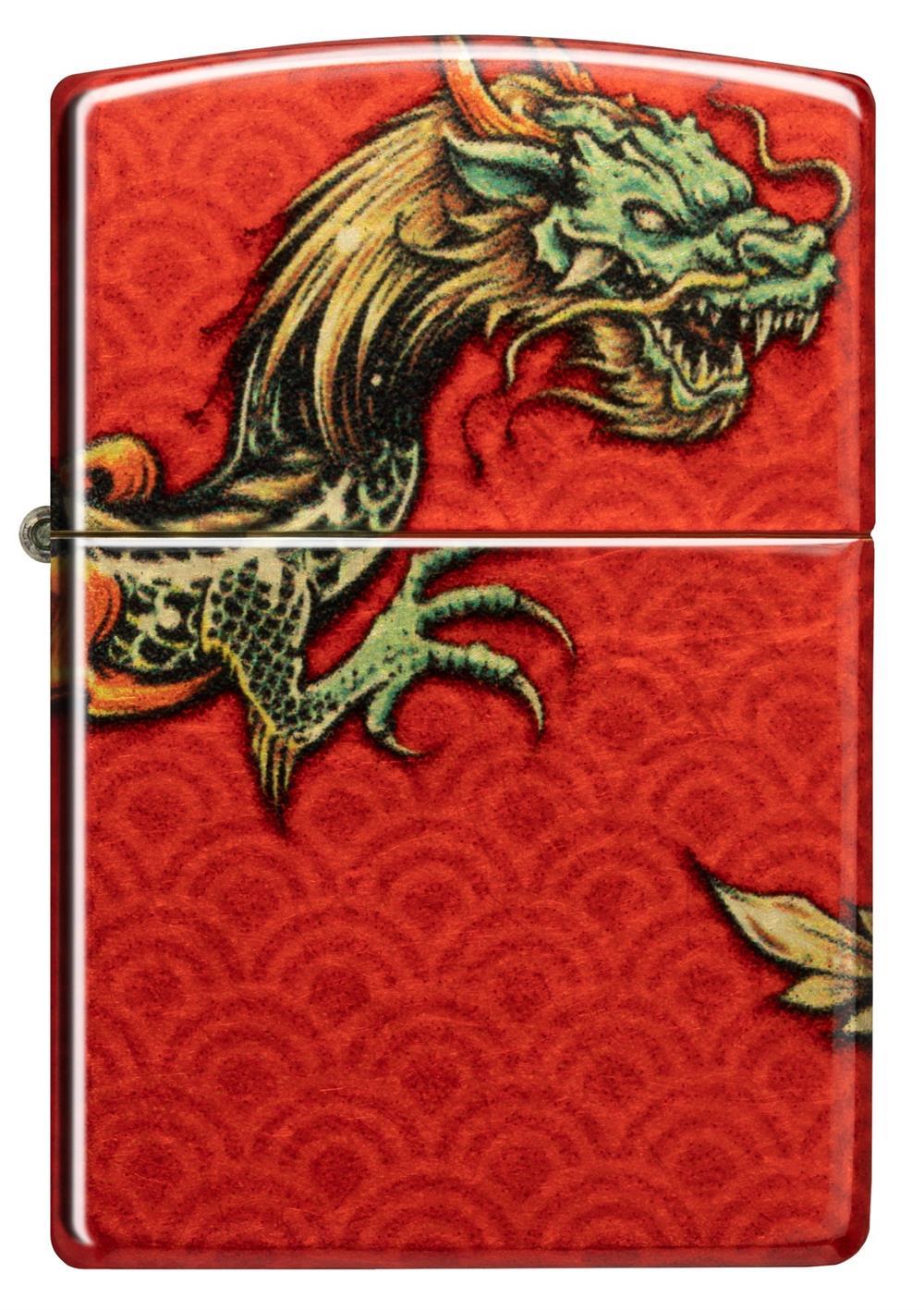 Zippo Red Dragon Design Benzinli Çakmak