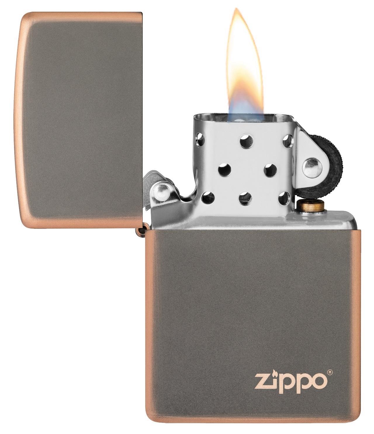 Zippo Rustic Bronze Logo Design Çakmak