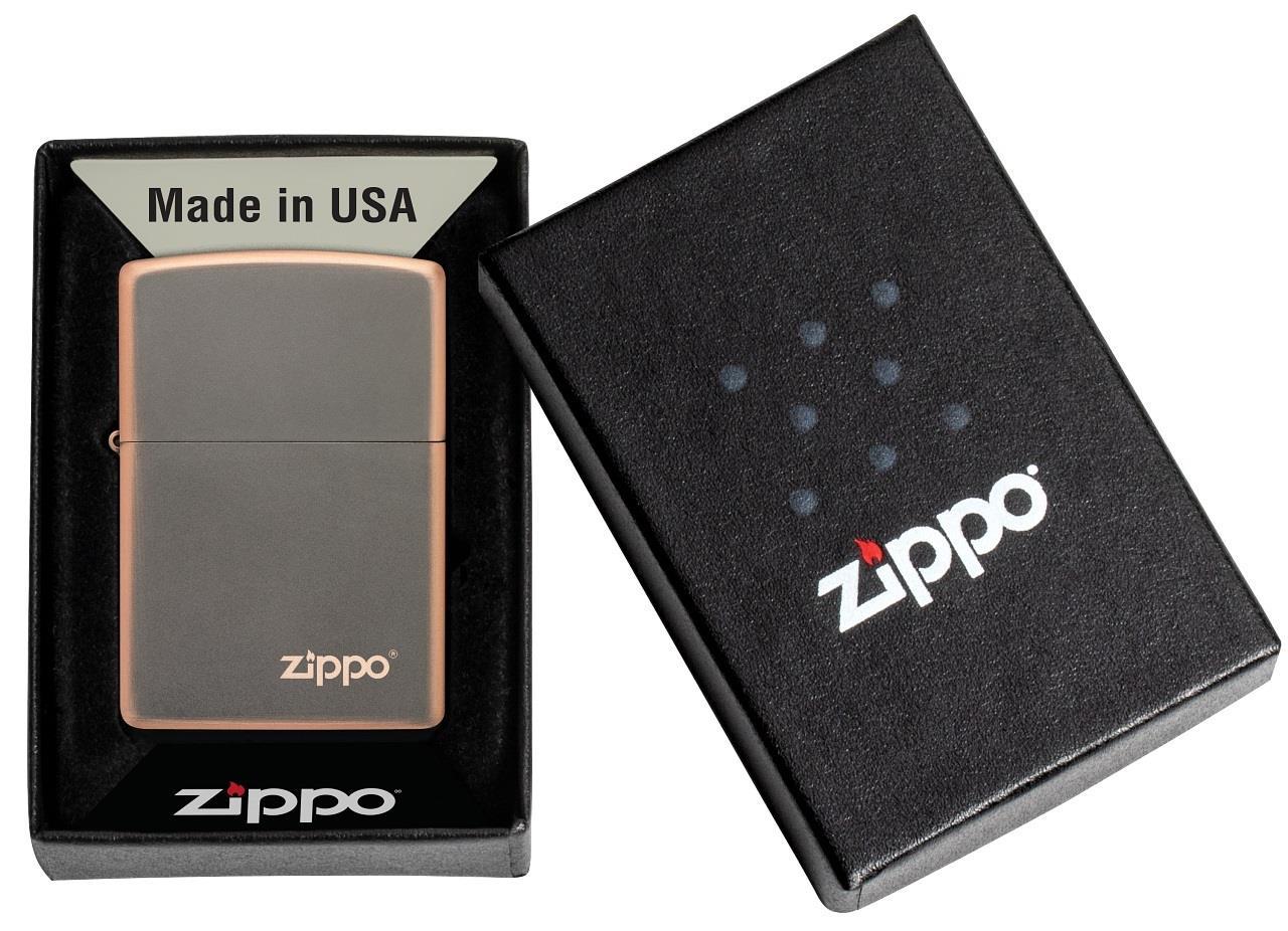 Zippo Rustic Bronze Logo Design Çakmak