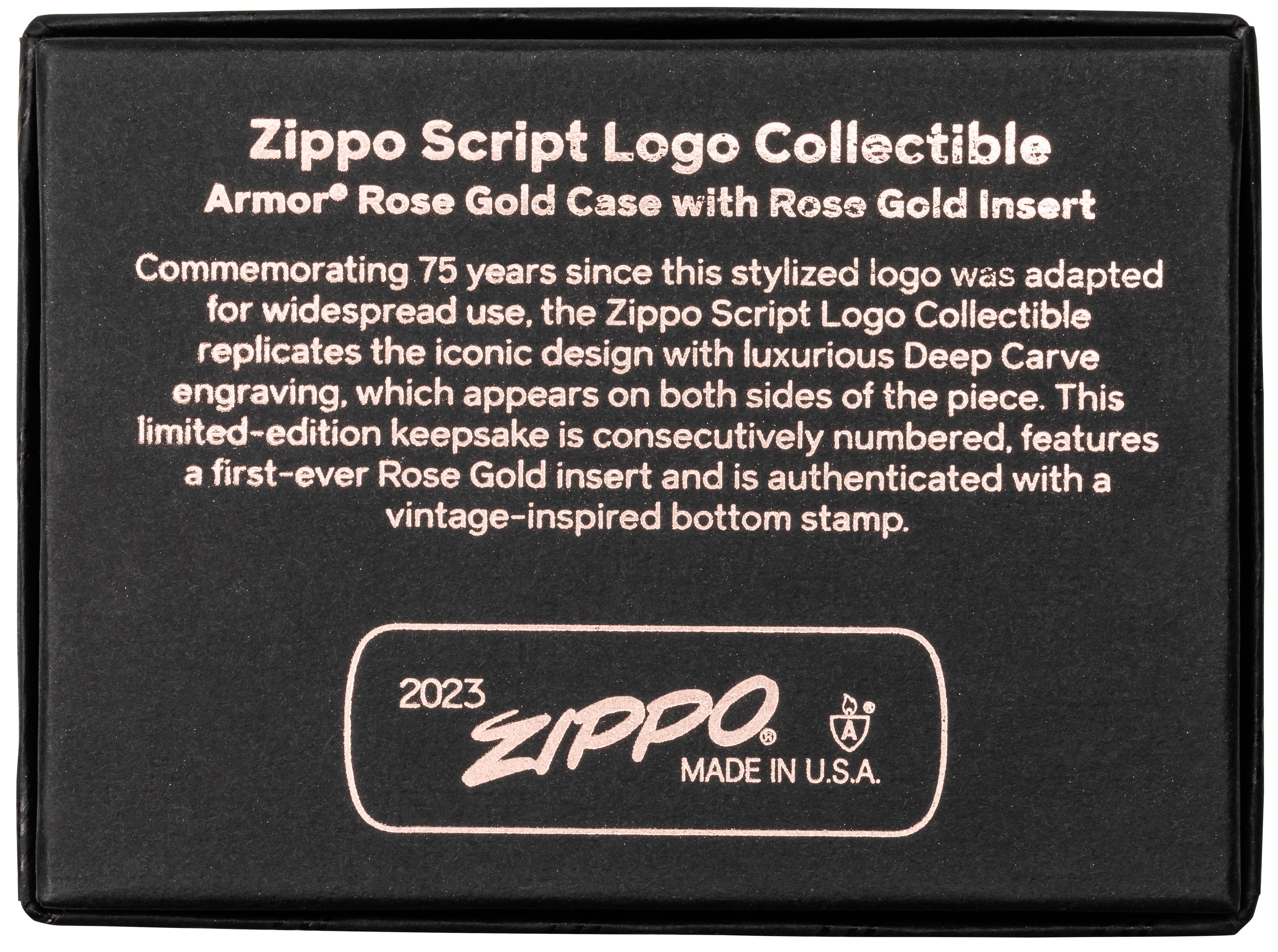 Zippo Script Logo Limited Edition Çakmak