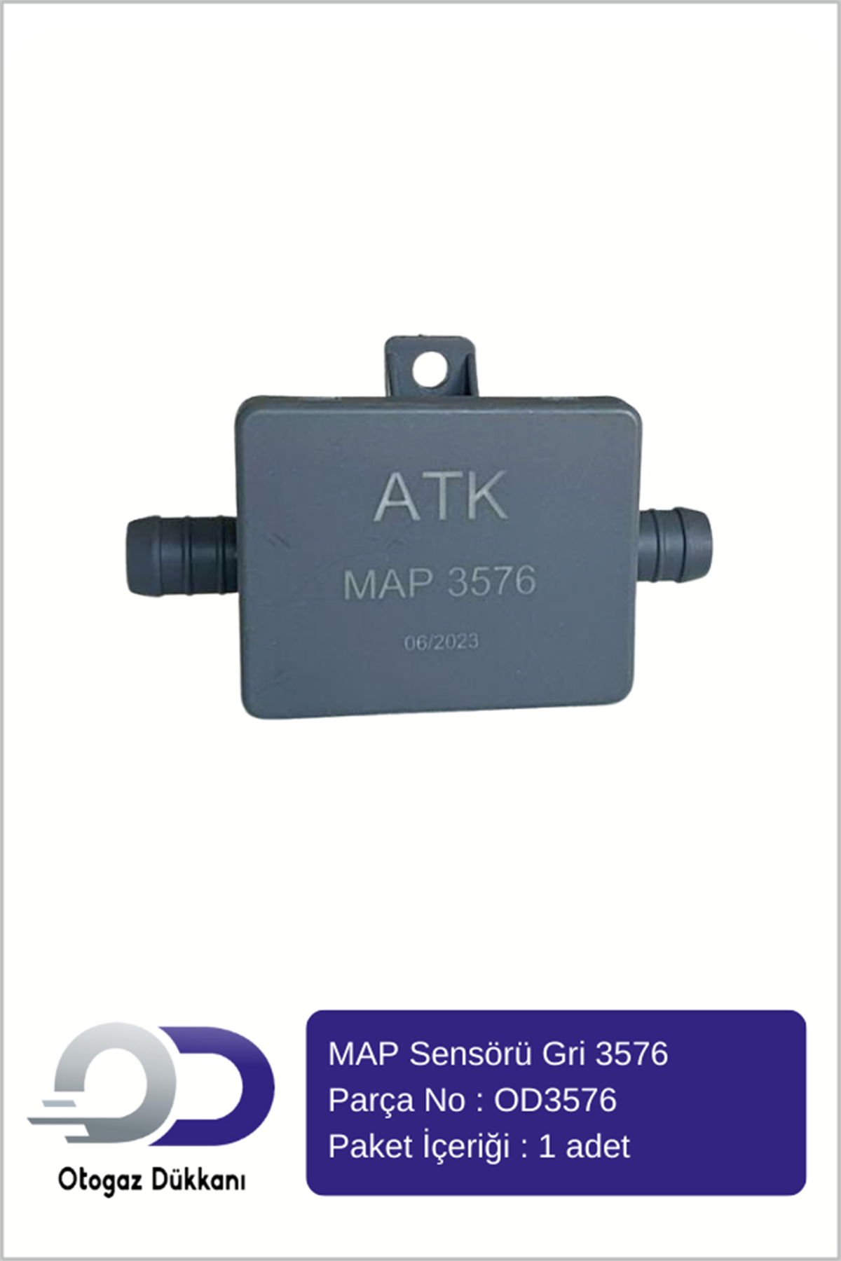 MAP Sensörü 3576 Atiker Uyumlu Gri 