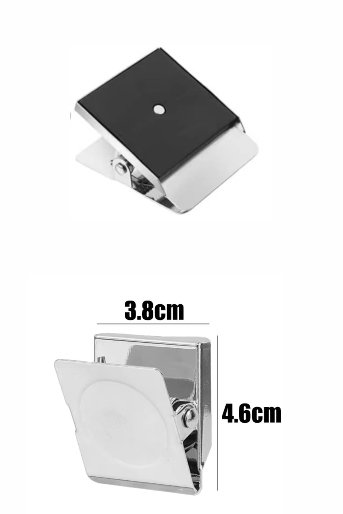 2 Adet Mıknatıslı Buzdolabı Magnet Fotoğraf Kağıt Evrak Tutucu Kıskaç