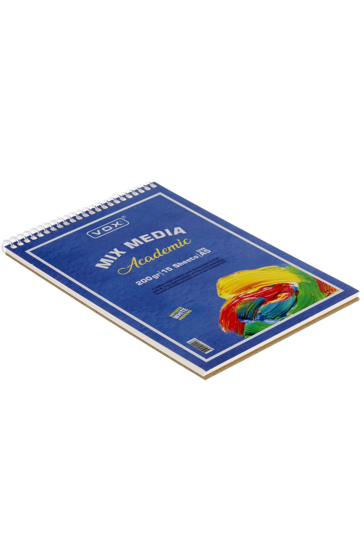 200 gr Mix Media Defter - A5 - 15 Yaprak - Kaba Doku