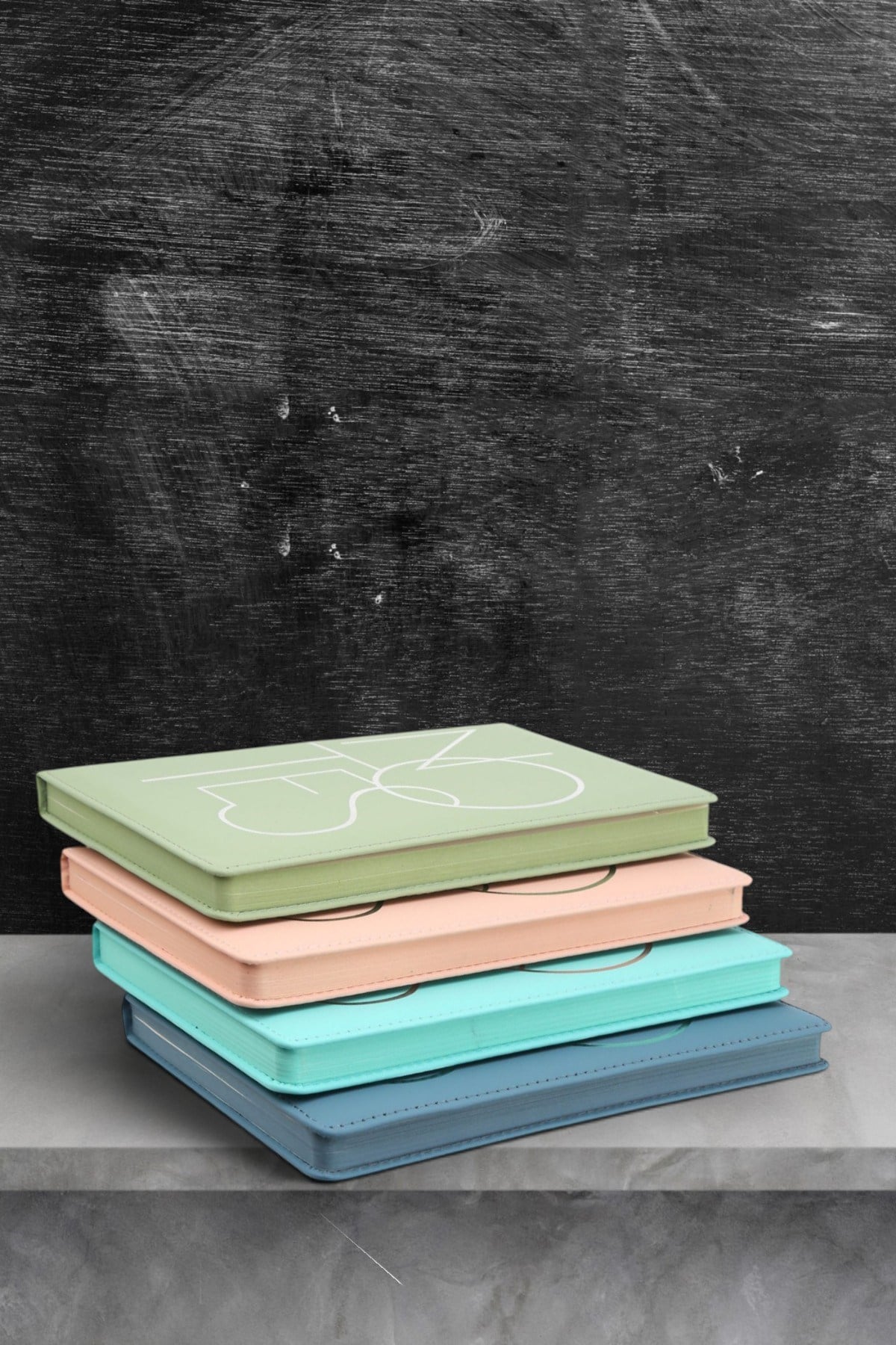 2'li Notes Minimalist Soft PU Deri Not Defteri 14*21cm, 100gr Çizgili 192 Sayfa